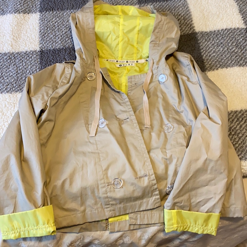 Roxy rain jacket with buttons   #162